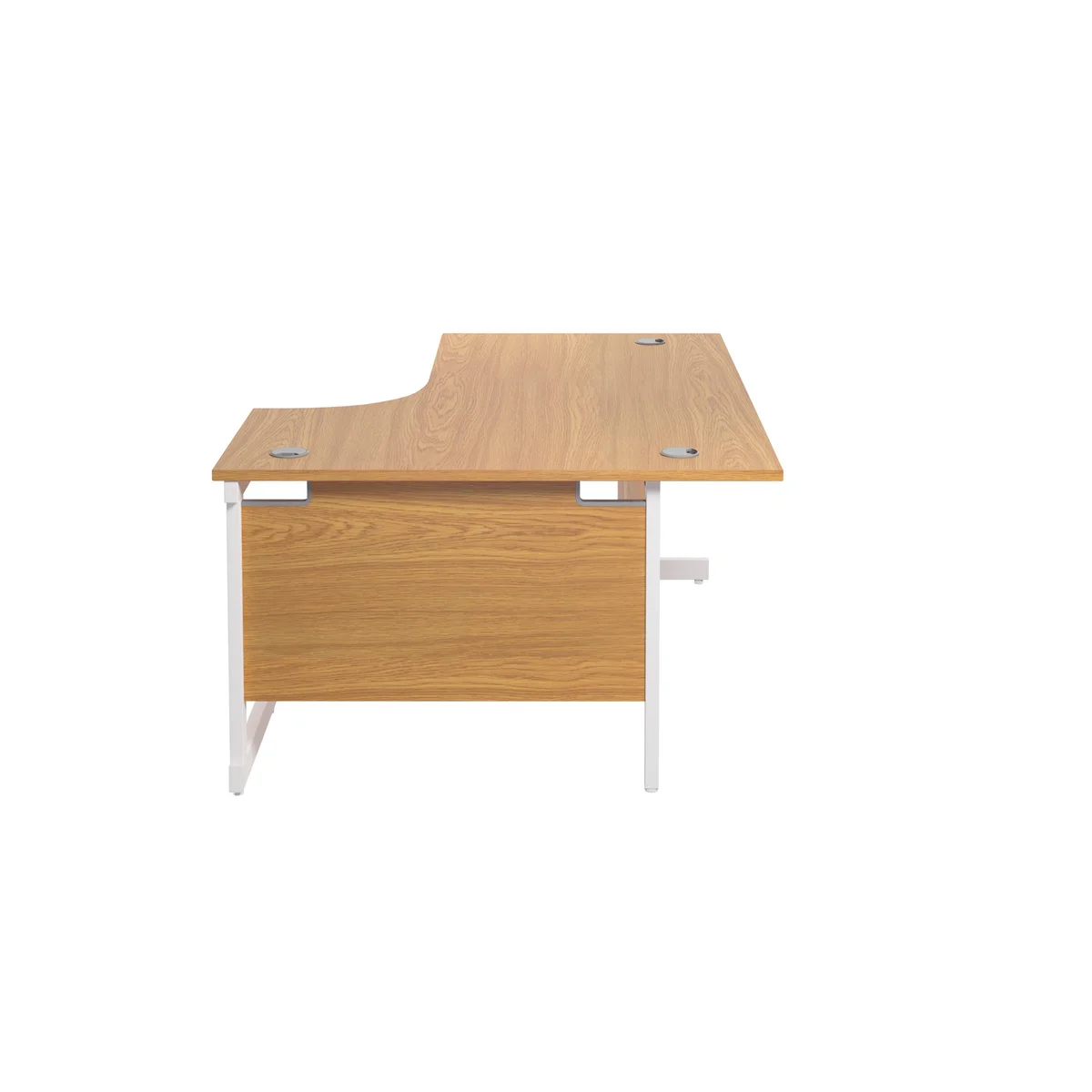 Jemini Radial Right Hand Cantilever Desk 1600x1200x730mm Nova Oak KF801923 - Image 3