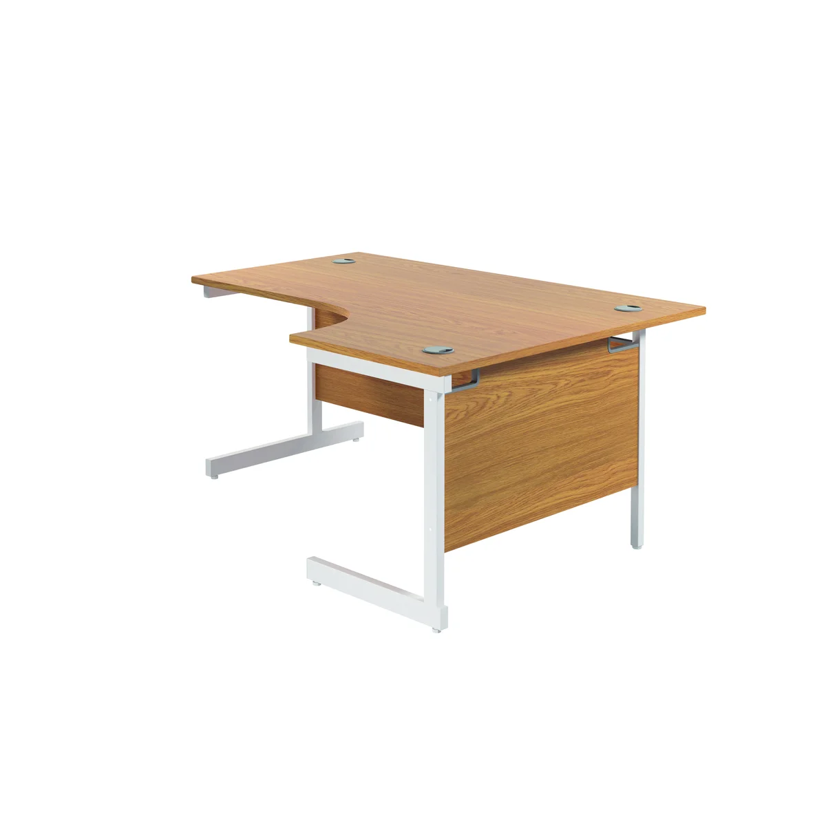 Jemini Radial Right Hand Cantilever Desk 1600x1200x730mm Nova Oak KF801923 - Image 4