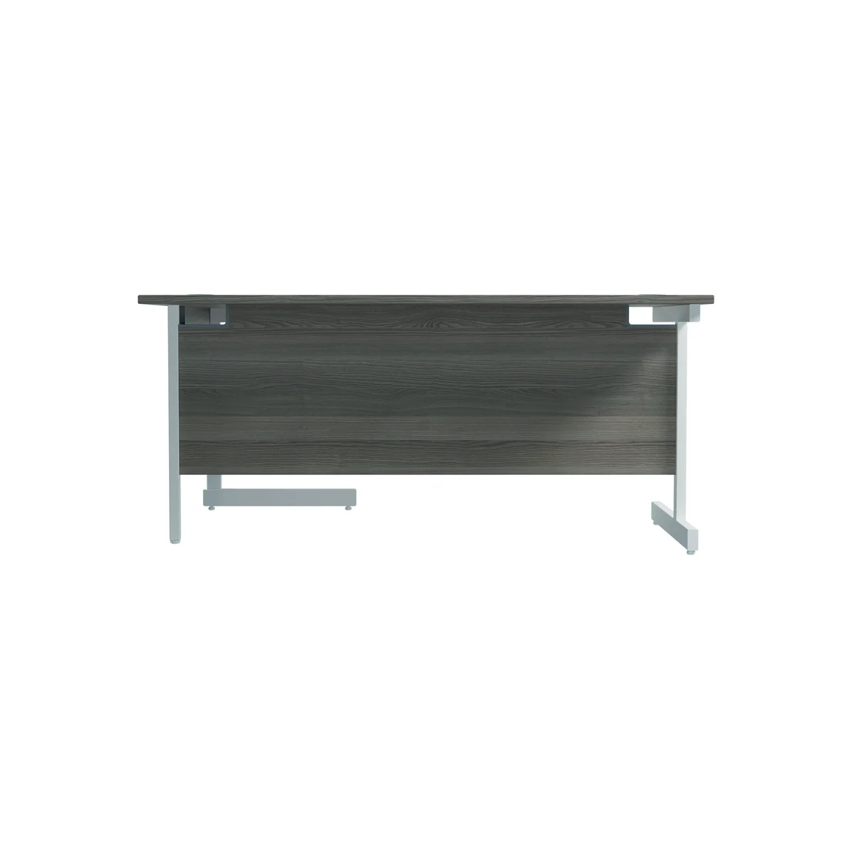 Jemini Radial Right Hand Cantilever Desk 1800x1200x730mm Grey Oak KF802157 - Image 4