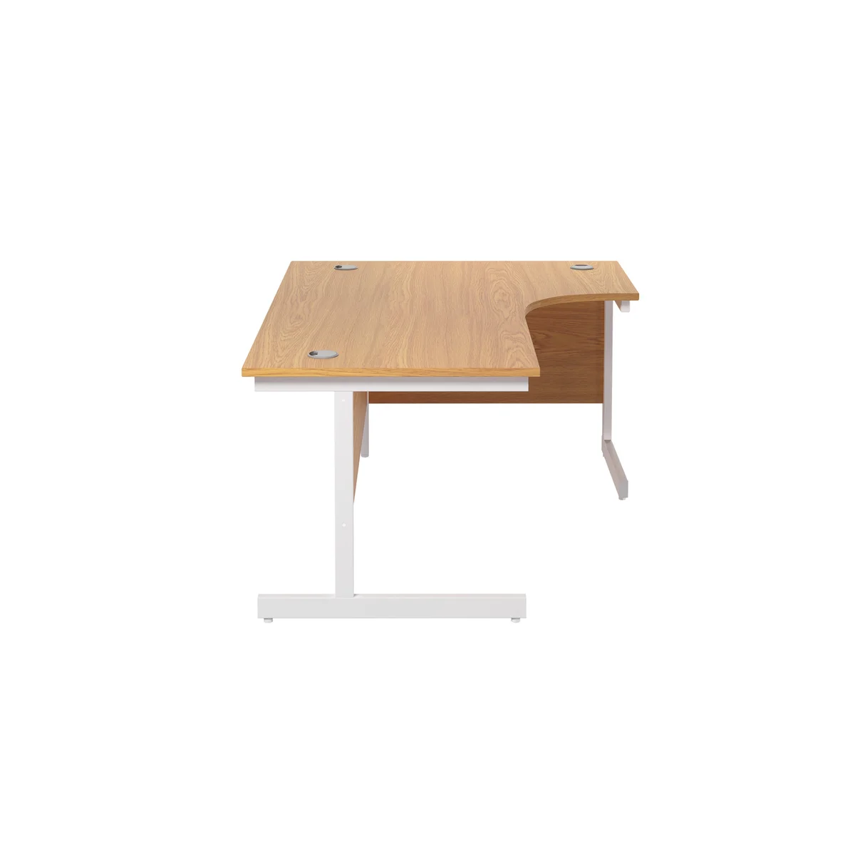Jemini Radial Right Hand Cantilever Desk 1800x1200x730mm Nova Oak KF802163 - Image 2