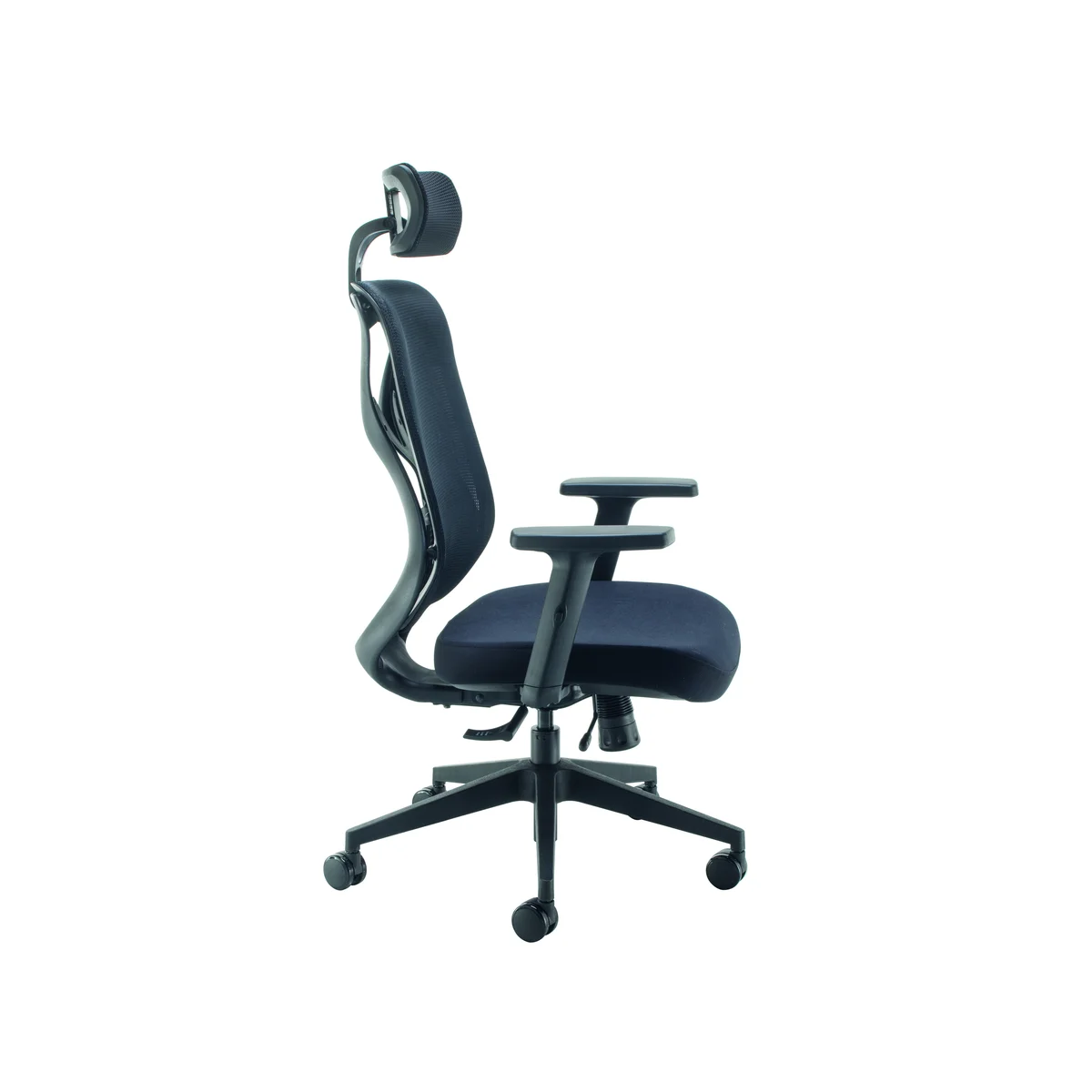 Arista Stealth High Back Chair with Headrest Black KF80304 - Image 4