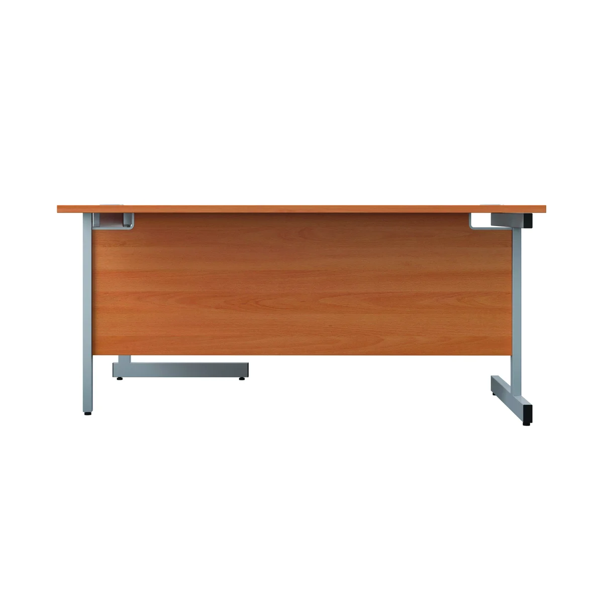 First Radial Right Hand Desk 1800x1200x730mm Beech/Silver KF803164 - Image 4