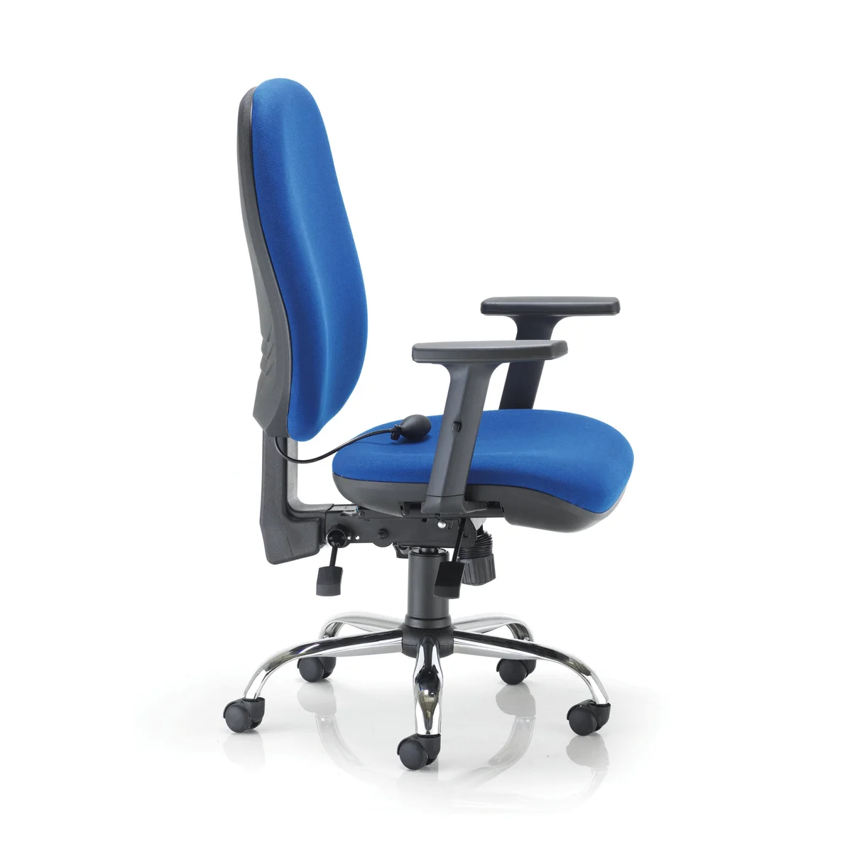 First Arista Aire High Back Ergonomic Operator Chair 675x580x1035-1230mm Blue KF80327 - Image 2