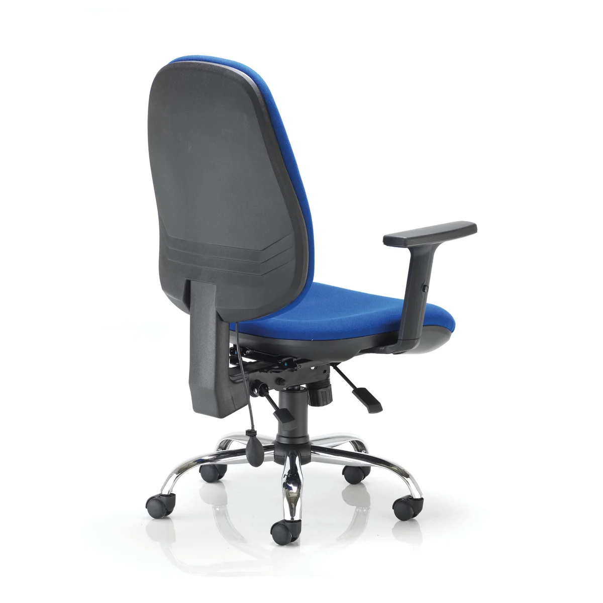 First Arista Aire High Back Ergonomic Operator Chair 675x580x1035-1230mm Blue KF80327 - Image 3