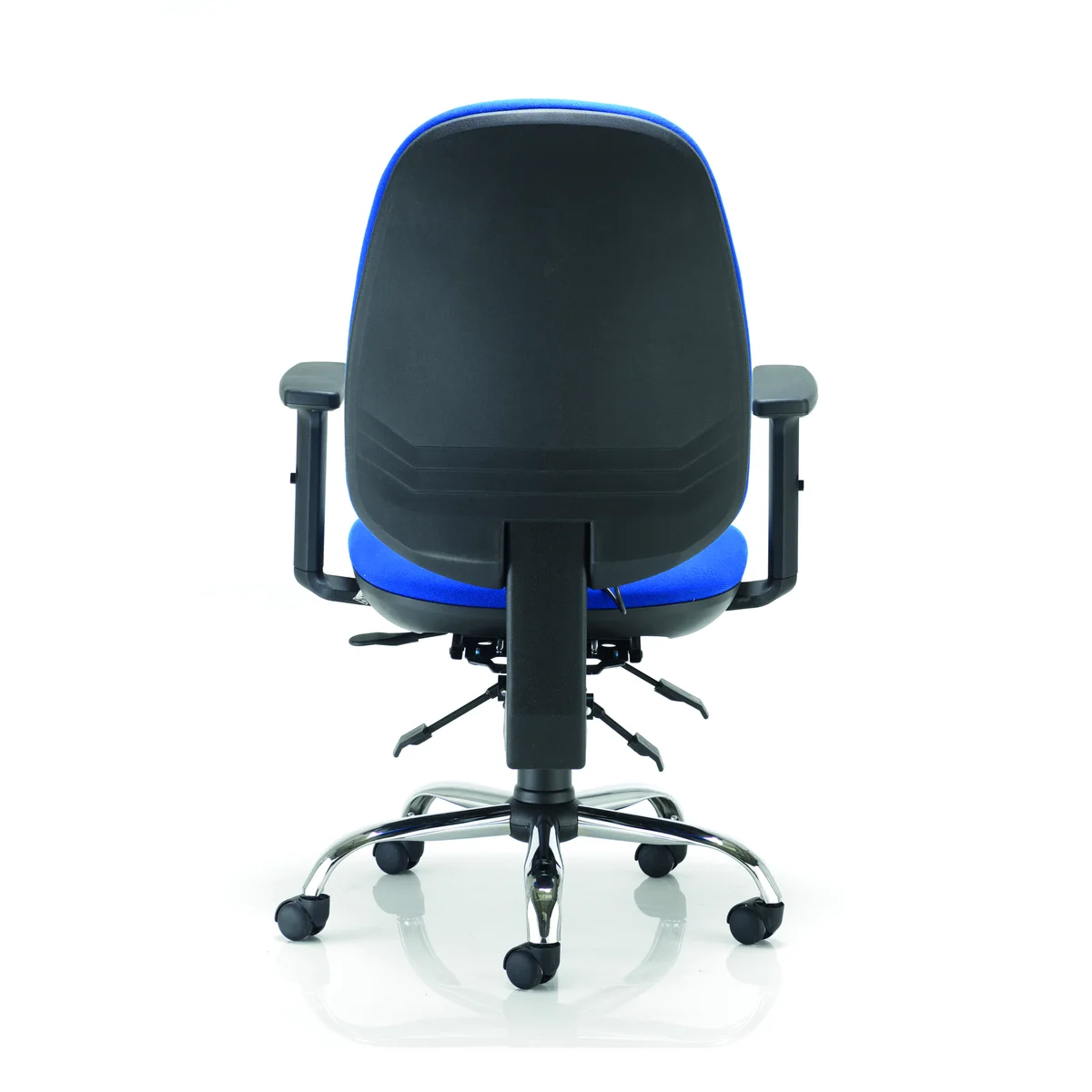 First Arista Aire High Back Ergonomic Operator Chair 675x580x1035-1230mm Blue KF80327 - Image 4