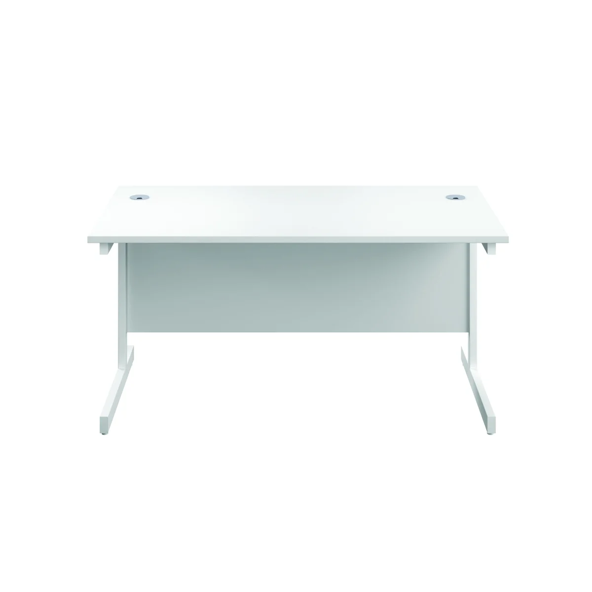 First Rectangular Cantilever Desk 1200x800x730mm White/White KF803362 - Image 4
