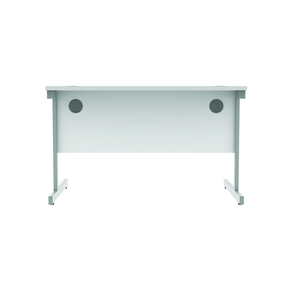 Astin Rectangular Single Upright Cantilever Desk 1200x800x730mm Arctic White/Arctic White KF803608 - Image 4