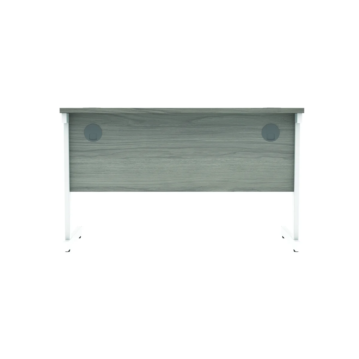 Astin Rectangular Single Upright Cantilever Desk 1200x600x730 Alaskan Grey Oak/Arctic White KF803707 - Image 4