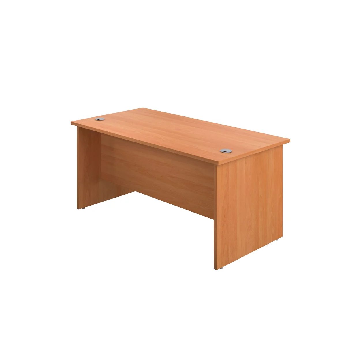 Jemini Rectangular Panel End Desk 1200x800x730mm Beech KF804345 - Image 3