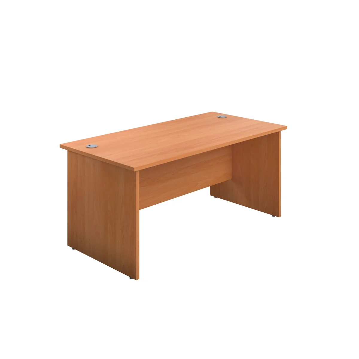 Jemini Rectangular Panel End Desk 1600x800x730mm Beech KF804468 - Image 1