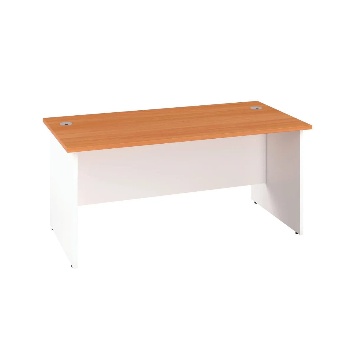 Jemini Rectangular Panel End Desk 1600x800x730mm Beech KF804765 - Image 2