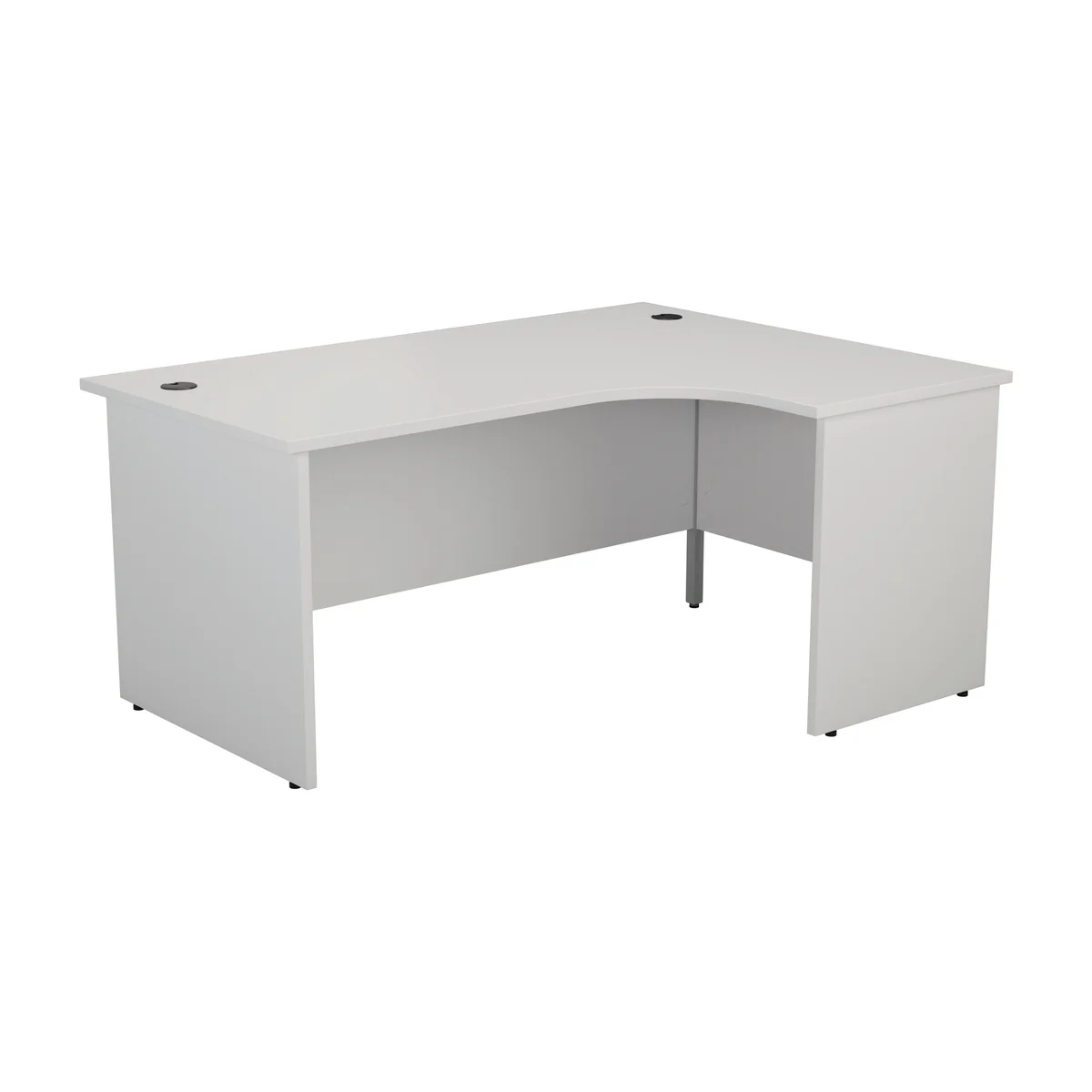 Jemini Radial Right Hand Panel End Desk 1600x1200x730mm White KF805090 - Image 1