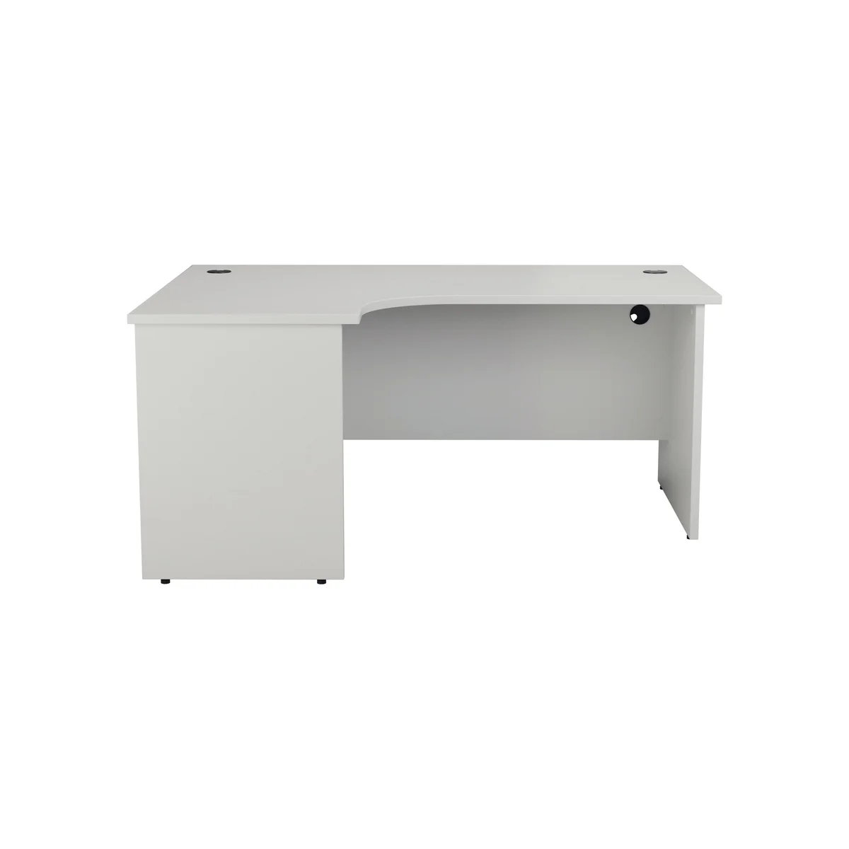 Jemini Radial Left Hand Panel End Desk 1800x1200x730mm White KF805151 - Image 2