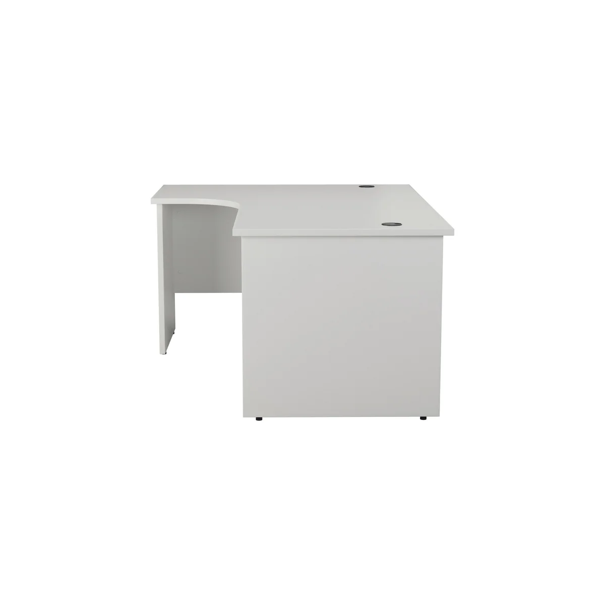Jemini Radial Left Hand Panel End Desk 1800x1200x730mm White KF805151 - Image 3