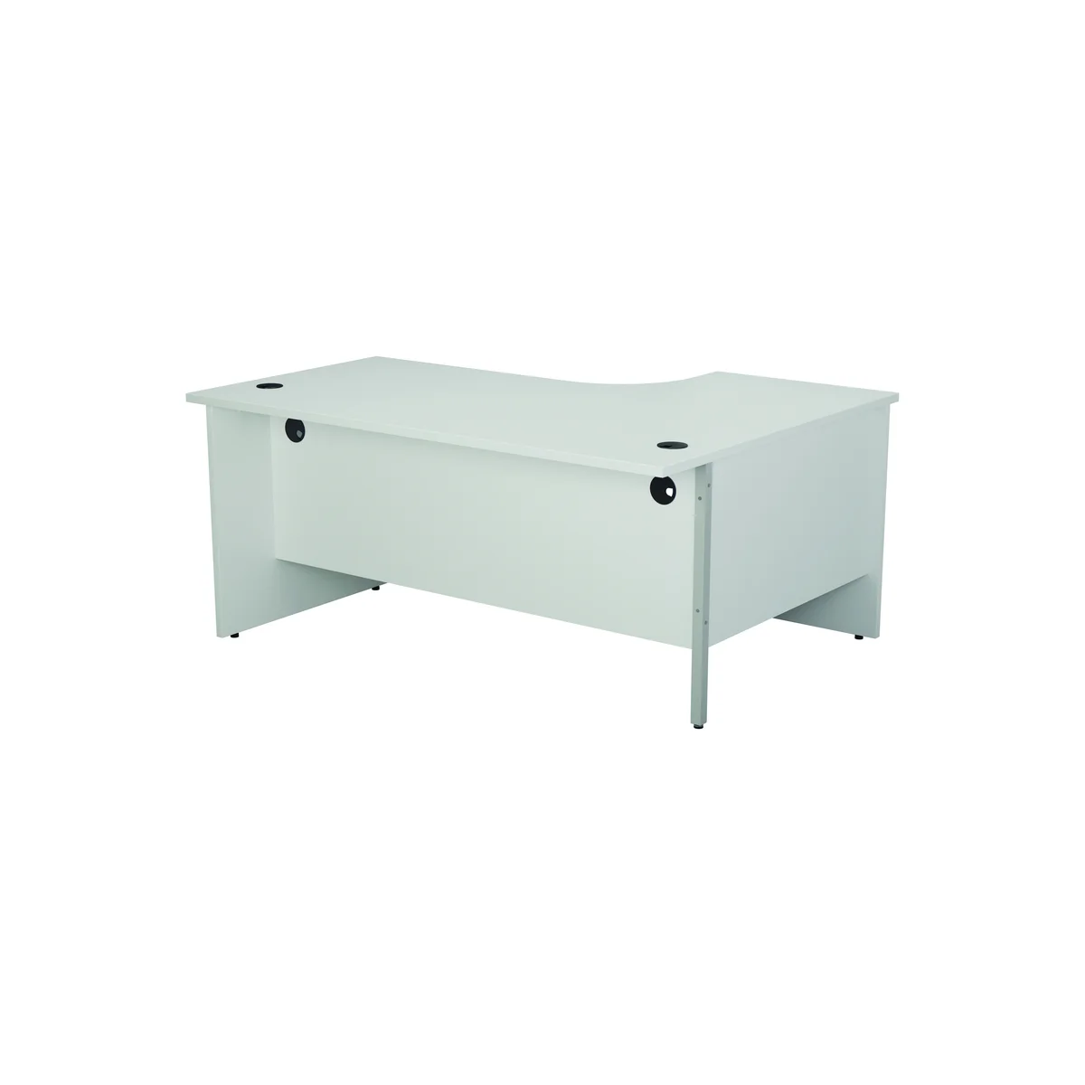 Jemini Radial Left Hand Panel End Desk 1800x1200x730mm White KF805151 - Image 4