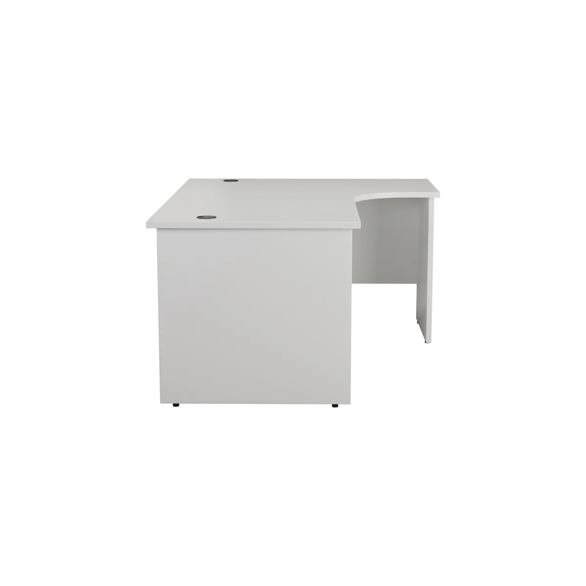 Jemini Radial Right Hand Panel End Desk 1800x1200x730mm White KF805212 - Image 2