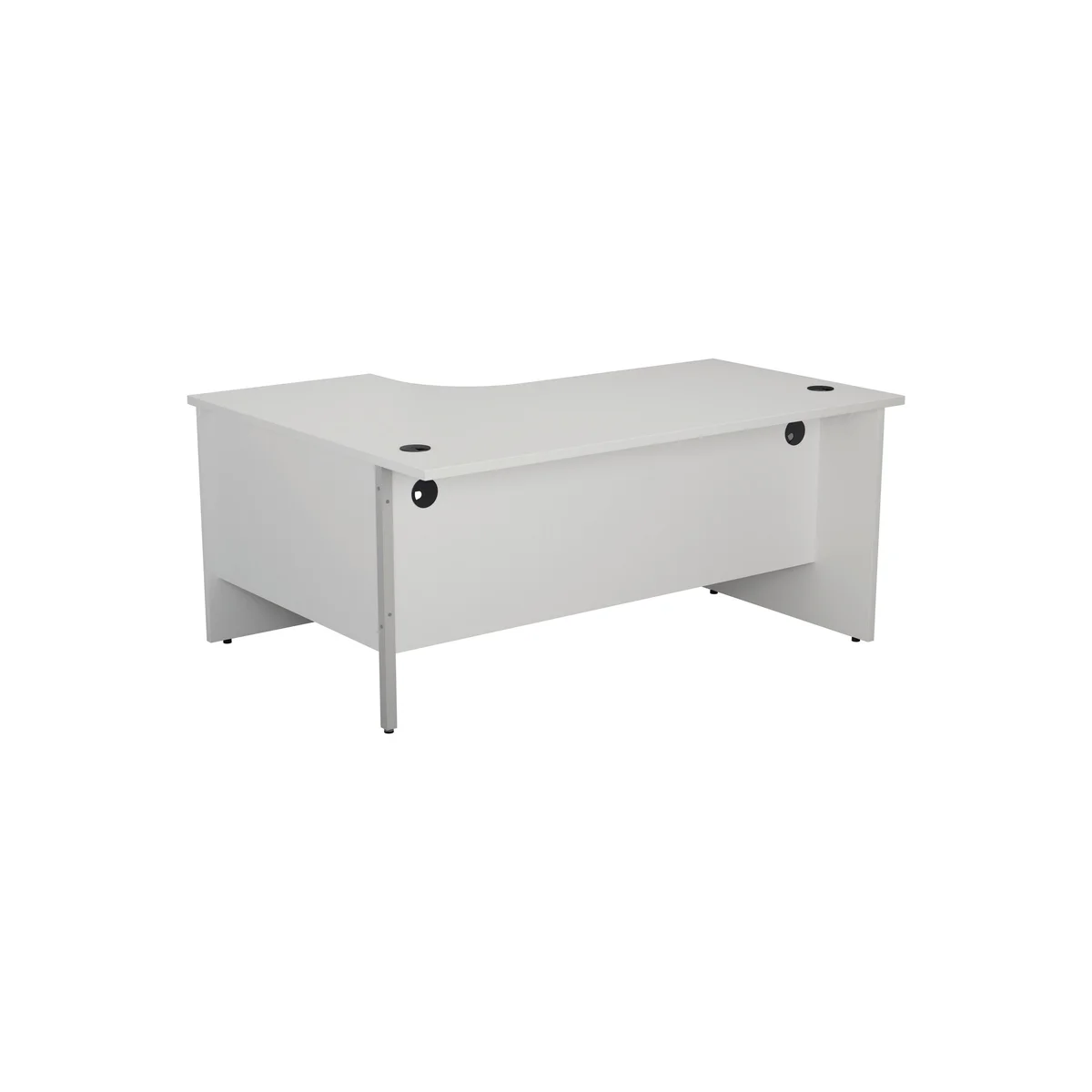 Jemini Radial Right Hand Panel End Desk 1800x1200x730mm White KF805212 - Image 3