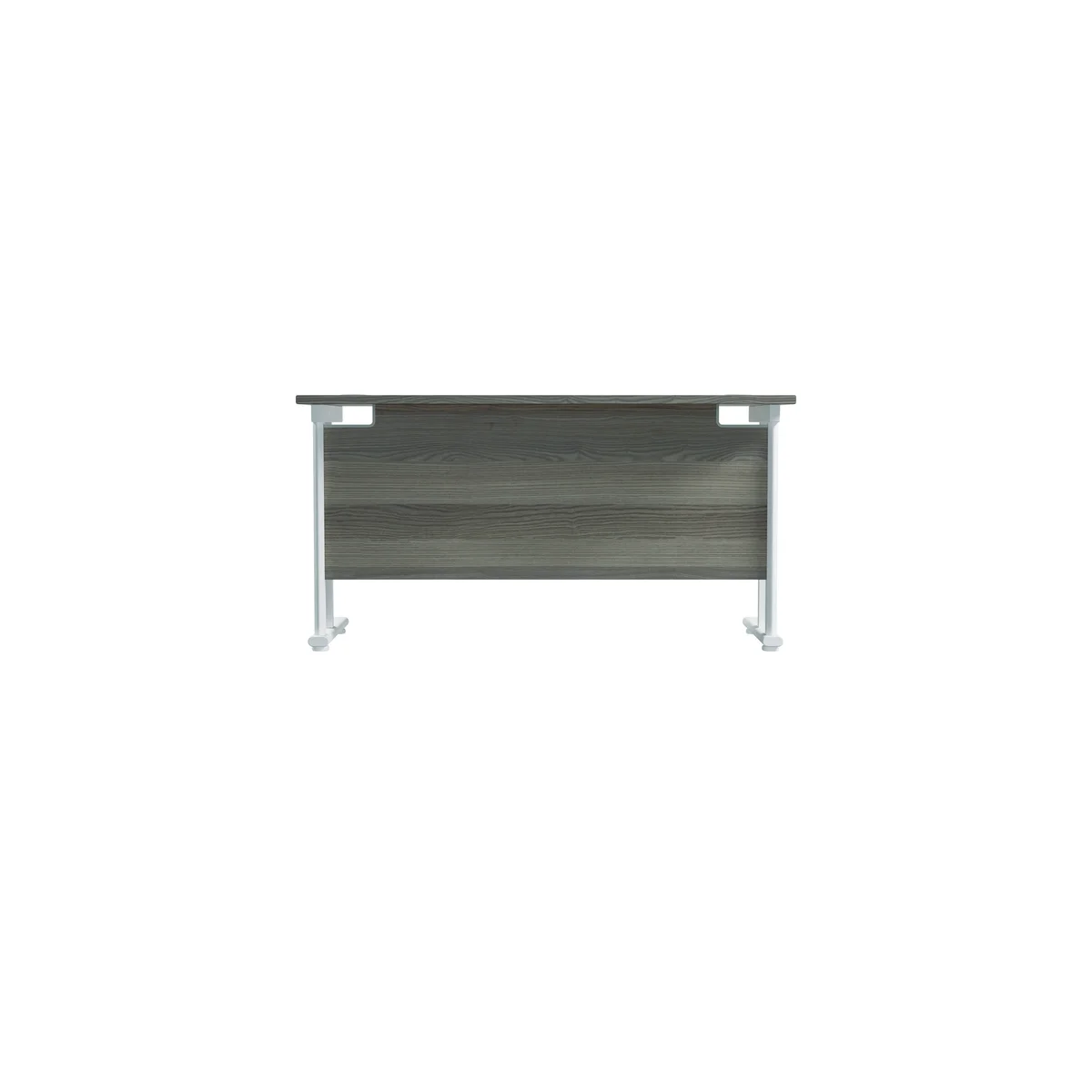 Jemini Rectangular Cantilever Desk 1200x600x730mm Grey Oak/White KF806271 - Image 4