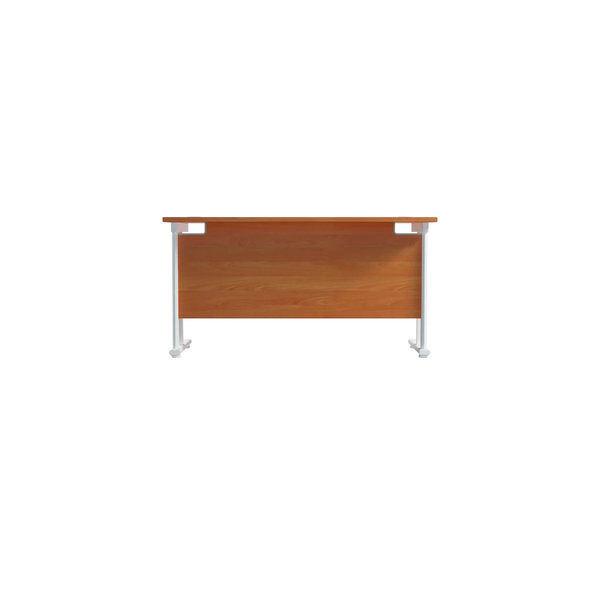 Jemini Rectangular Cantilever Desk 1400x600x730mm Beech/White KF806387 - Image 4