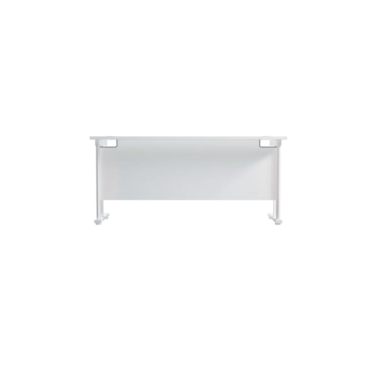 Jemini Rectangular Cantilever Desk 1600x600x730mm White/White KF806530 - Image 4