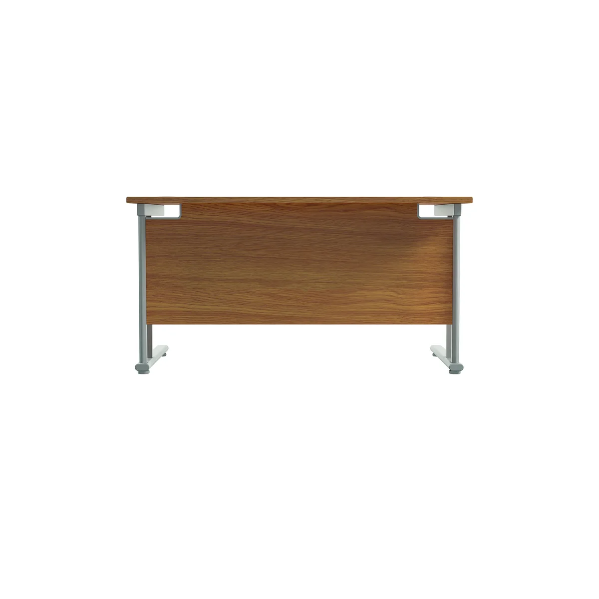 Jemini Rectangular Cantilever Desk 1200x800x730mm Nova Oak/Silver KF806820 - Image 4