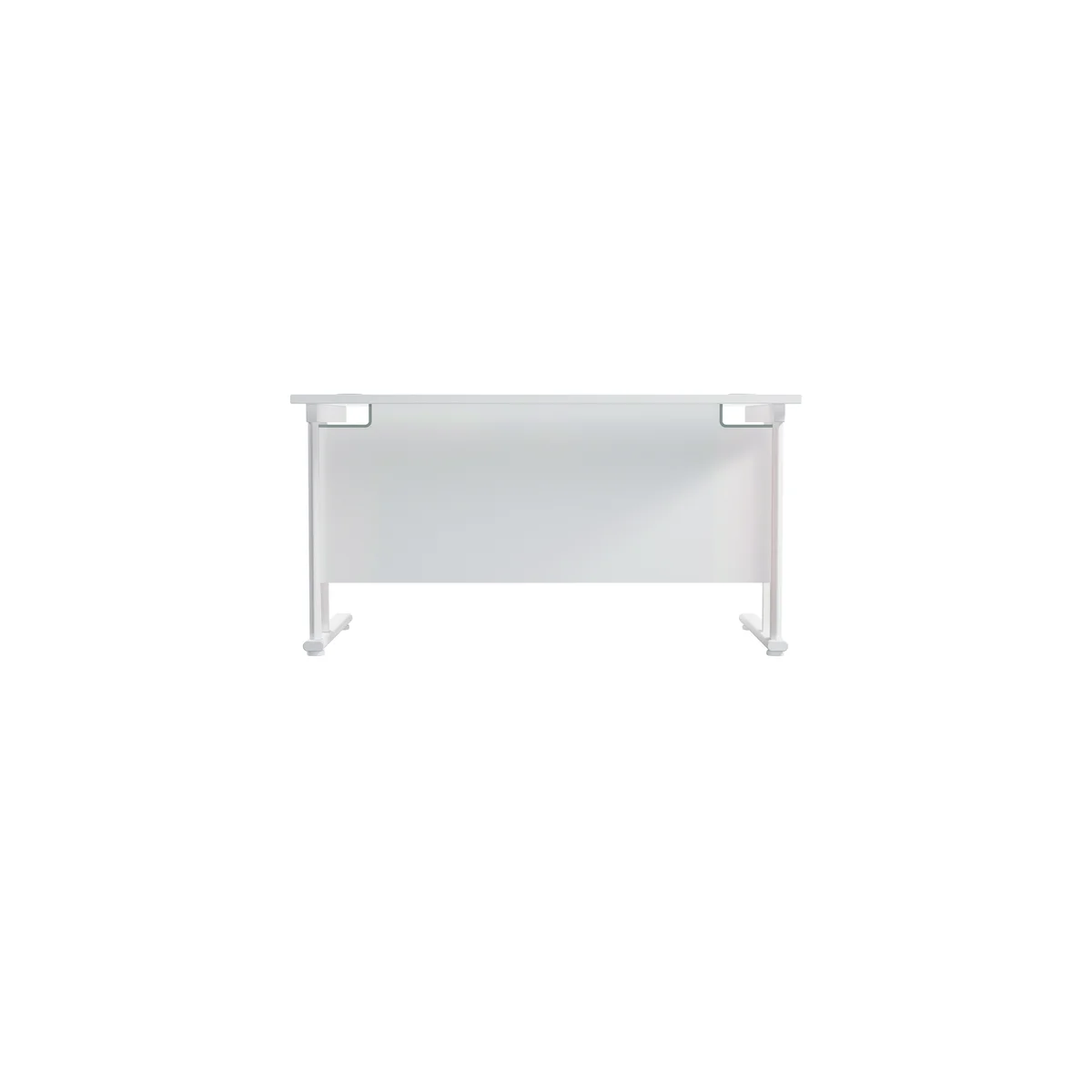 Jemini Rectangular Cantilever Desk 1200x800x730mm White/White KF806899 - Image 4