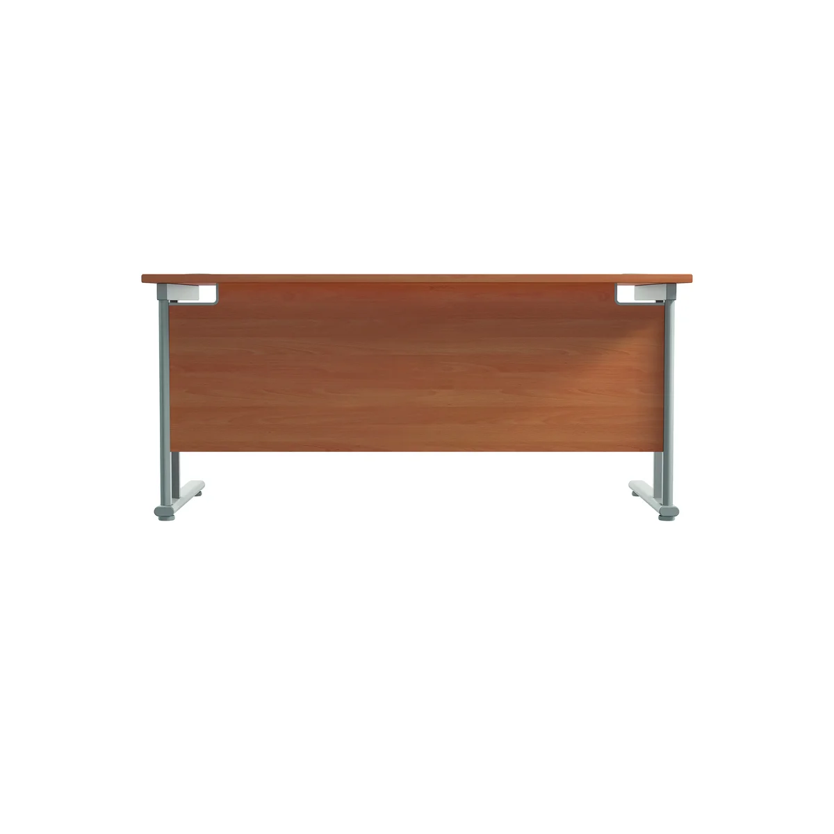 Jemini Rectangular Cantilever Desk 1600x800x730mm Beech/Silver KF807049 - Image 4