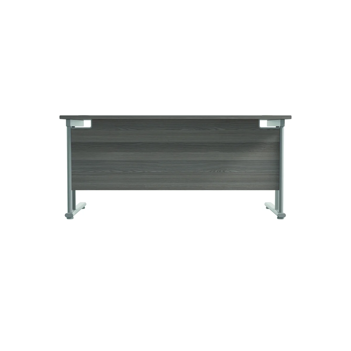 Jemini Rectangular Cantilever Desk 1600x800x730mm Grey Oak/Silver KF807056 - Image 4