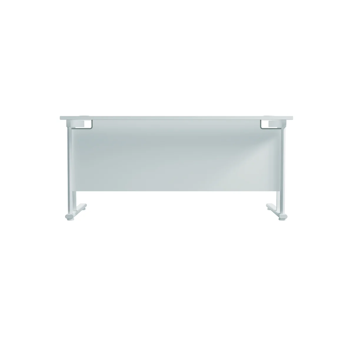Jemini Rectangular Cantilever Desk 1600x800x730mm White/White KF807131 - Image 4