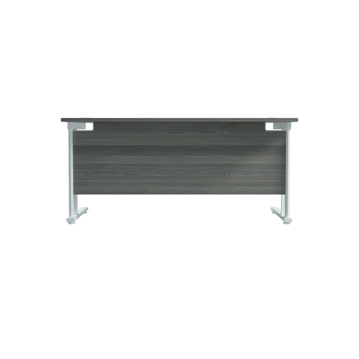 Jemini Rectangular Cantilever Desk 1800x800x730mm Grey Oak/White KF807230 - Image 4