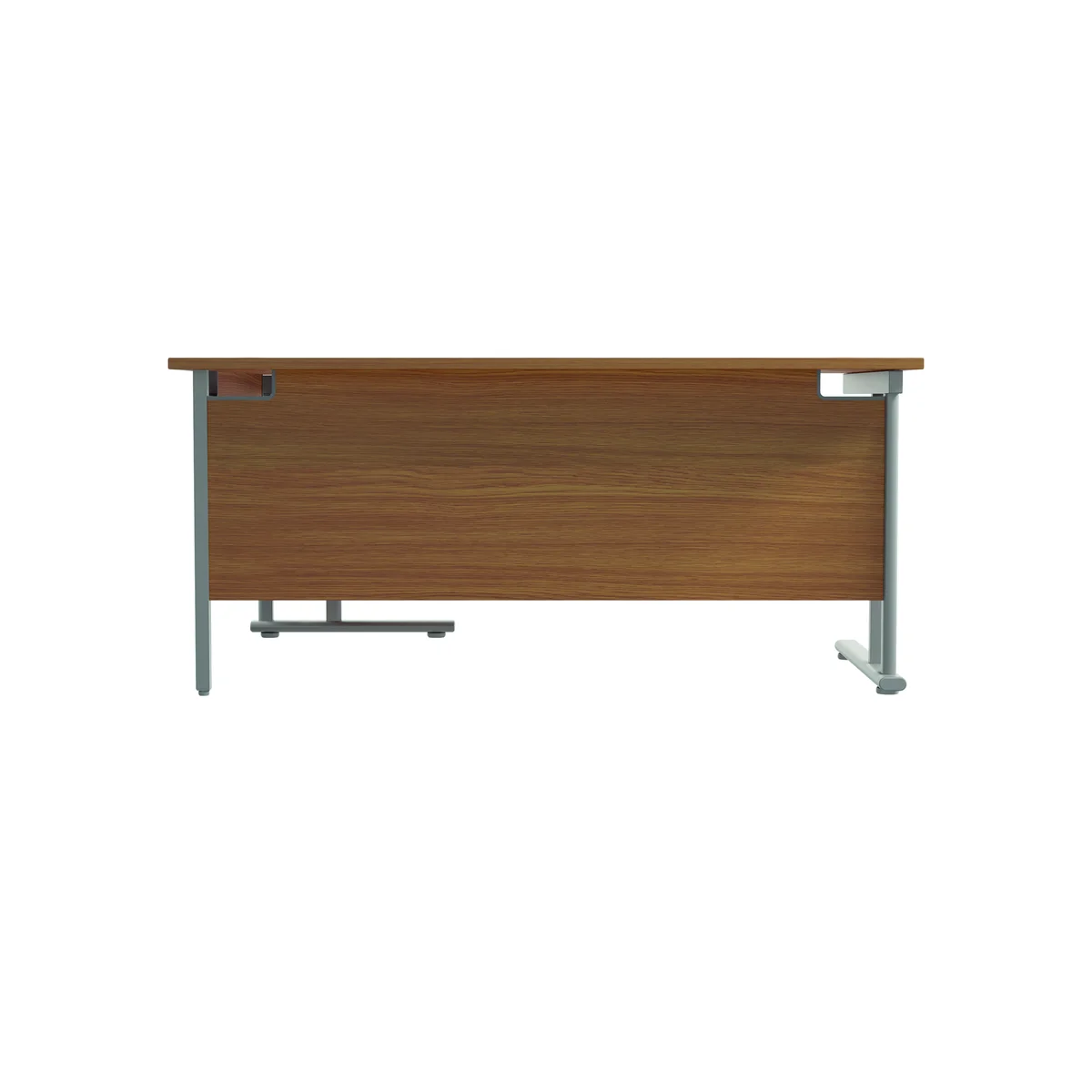 Jemini Radial Right Hand Cantilever Desk 1600x1200x730mm Nova Oak/Silver KF807605 - Image 4