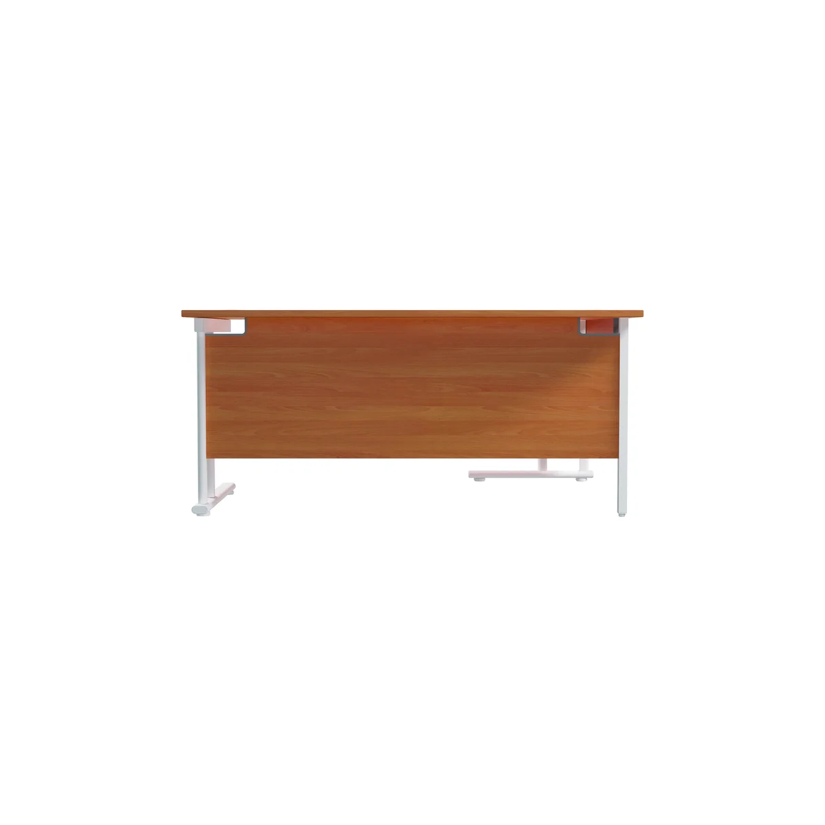 Jemini Radial Left Hand Cantilever Desk 1600x1200x730mm Beech/White KF807643 - Image 4