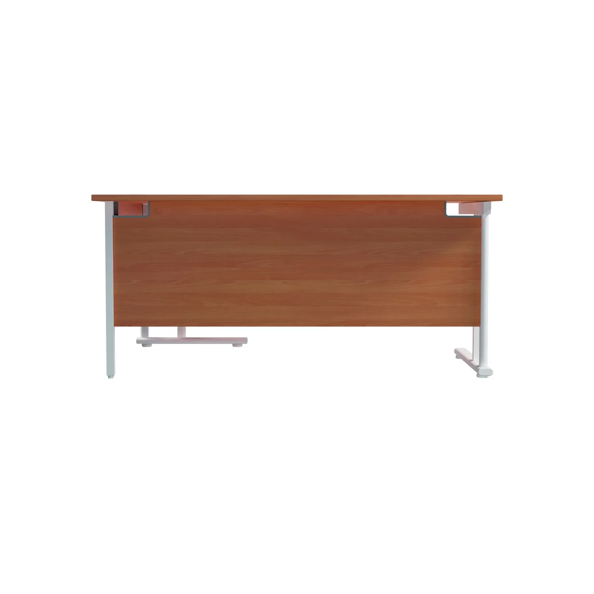 Jemini Radial Right Hand Cantilever Desk 1600x1200x730mm Beech/White KF807704 - Image 4