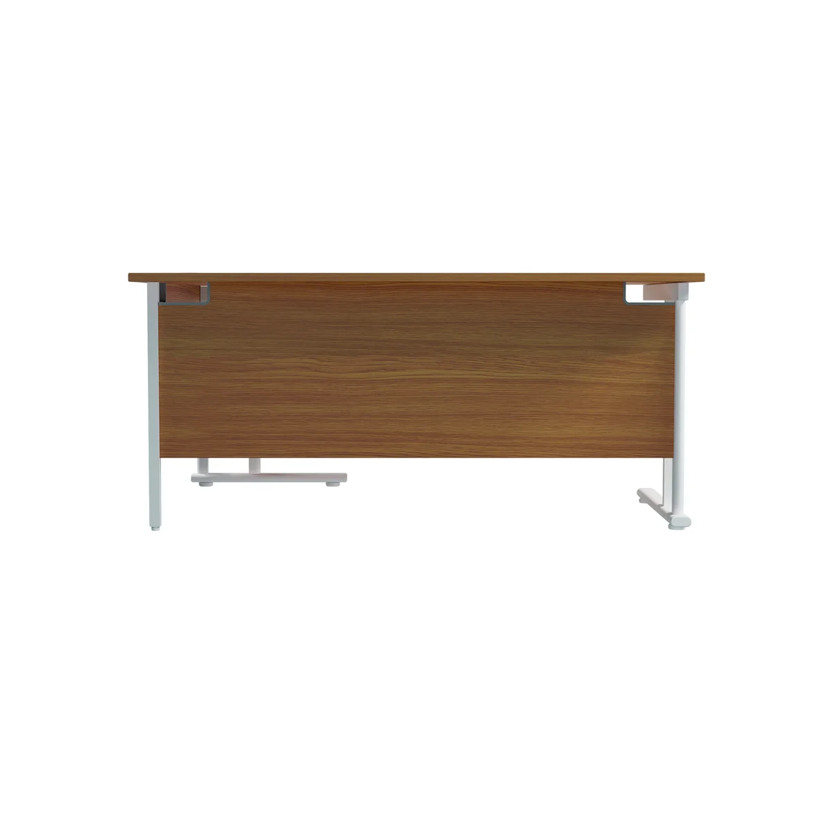 Jemini Radial Right Hand Cantilever Desk 1600x1200x730mm Nova Oak/White KF807728 - Image 4