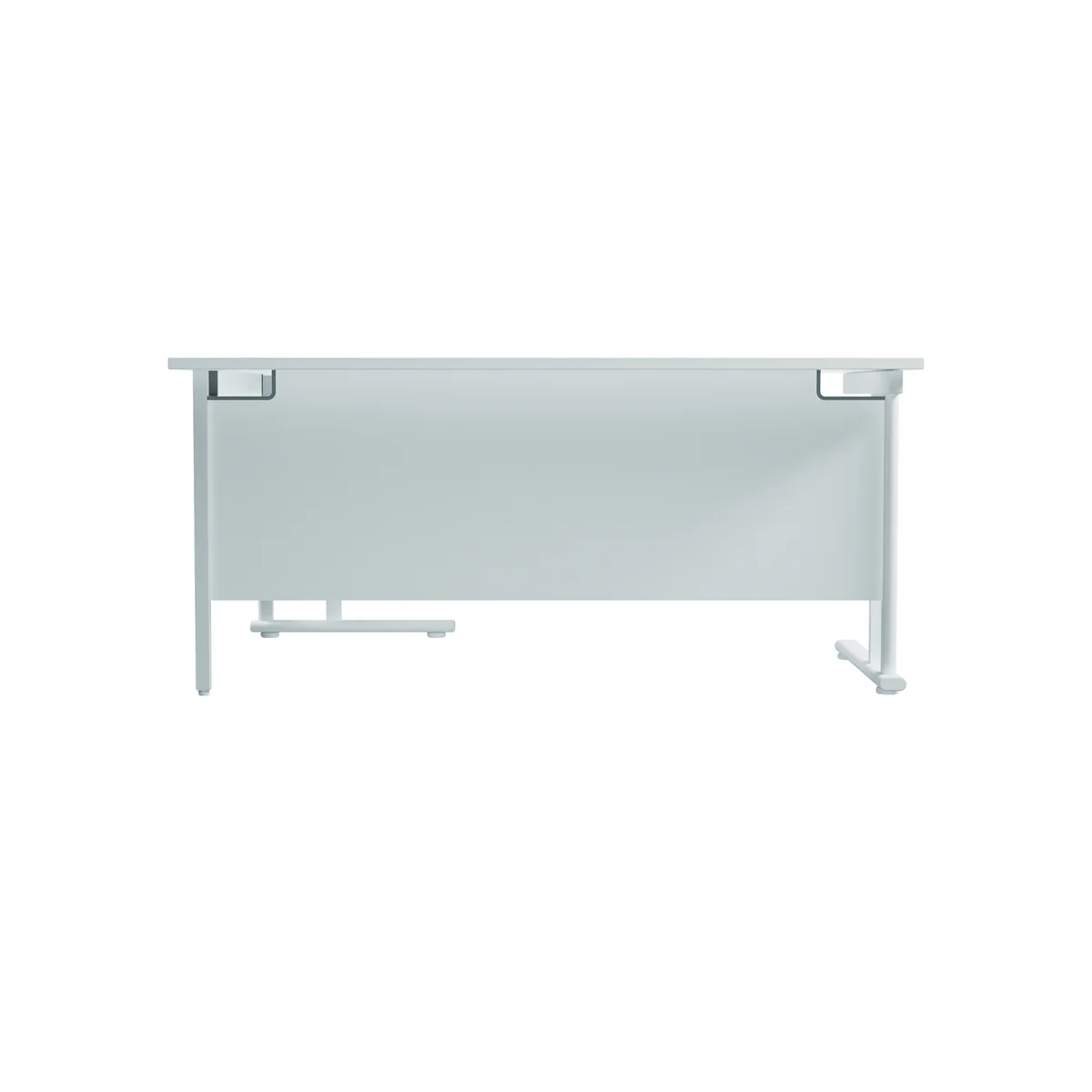 Jemini Radial Right Hand Cantilever Desk 1600x1200x730mm White/White KF807735 - Image 4