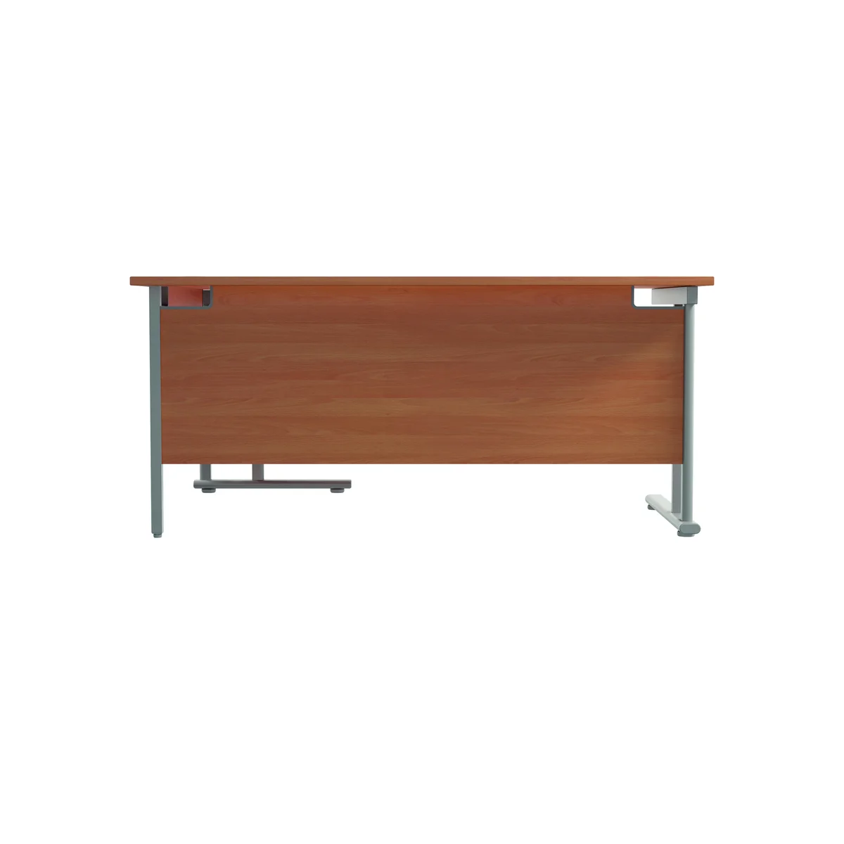 Jemini Radial Right Hand Cantilever Desk 1800x1200x730mm Beech/Silver KF807827 - Image 4