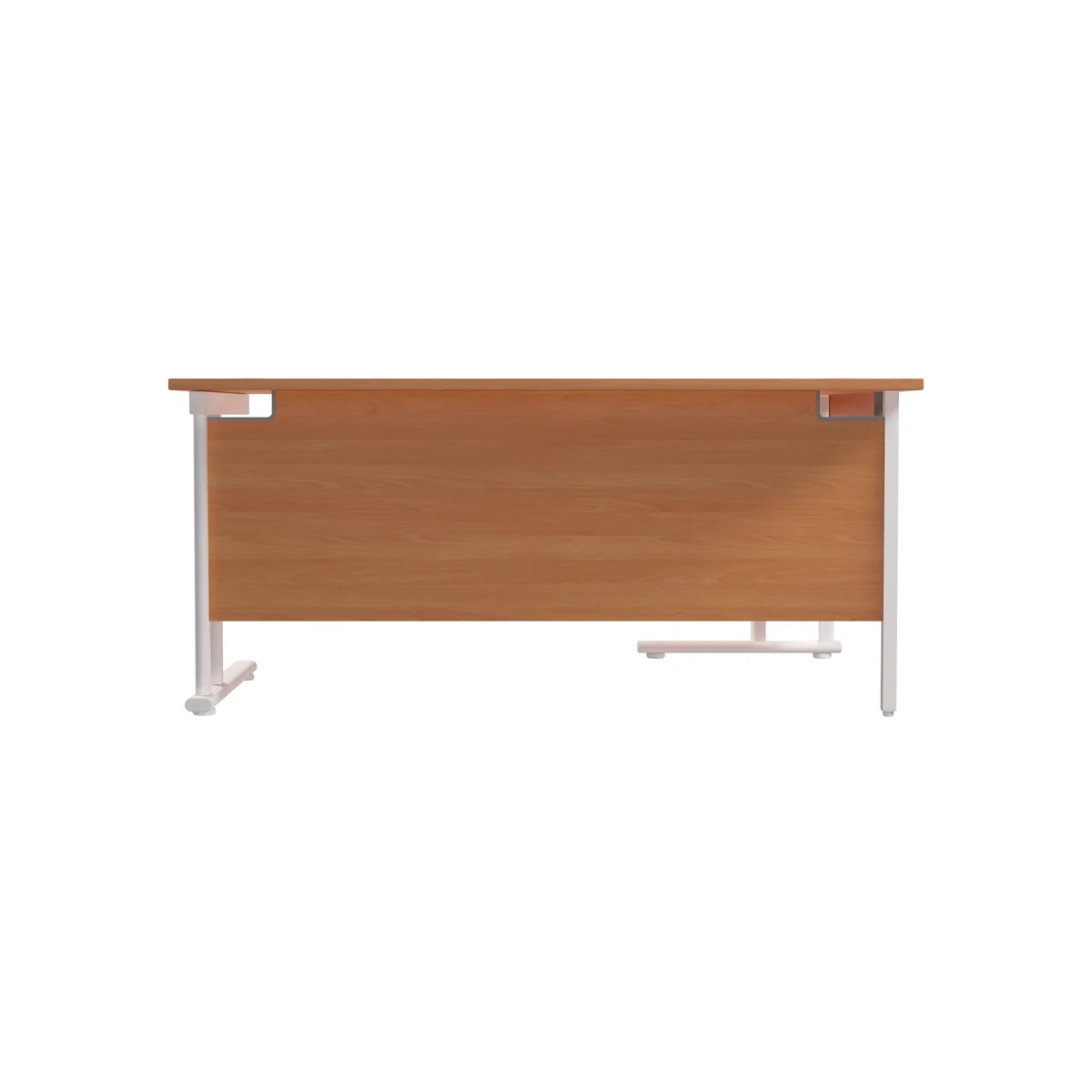 Jemini Radial Left Hand Cantilever Desk 1800x1200x730mm Beech/White KF807889 - Image 3