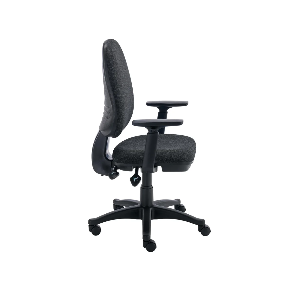 Astin Nesta Operator Chair with Adjustable Arms 590x900x1050mm Charcoal KF810777 - Image 2