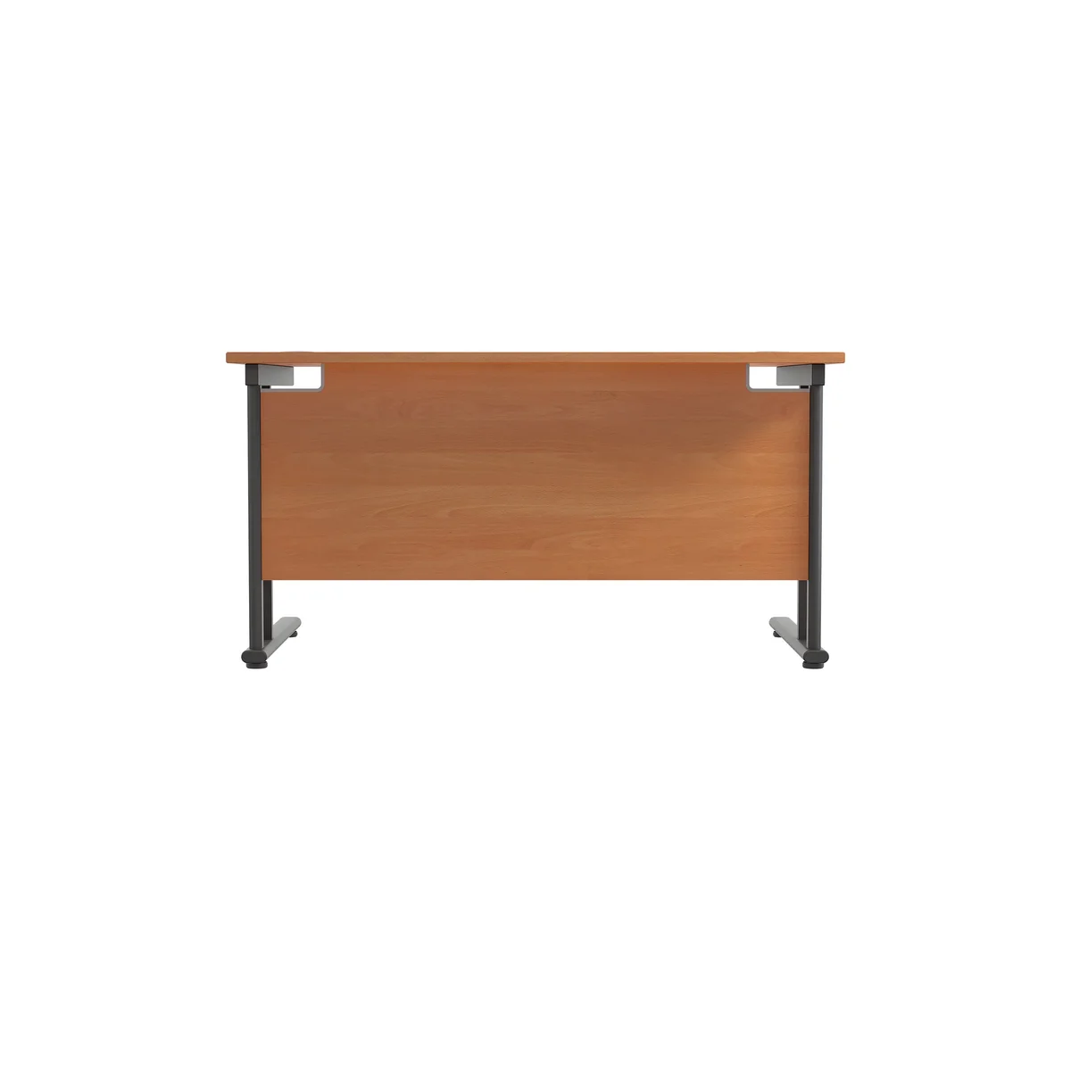 Jemini Rectangular Double Upright Cantilever Desk 1400x800x730mm Beech/Black KF810872 - Image 3