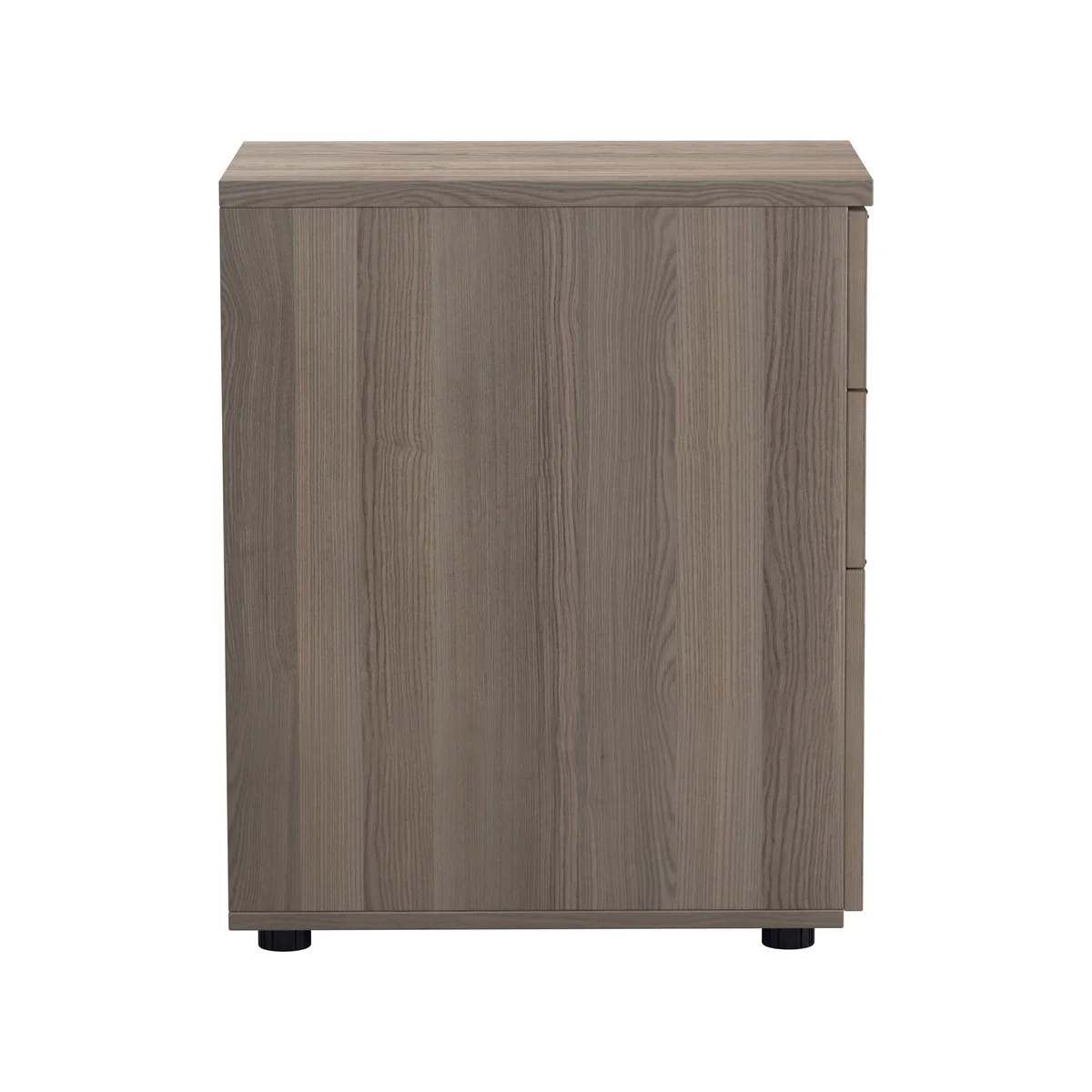 Jemini Essentials 3 Drawer Desk High Pedestal 404x600x730mm Grey Oak KF81088 - Image 2