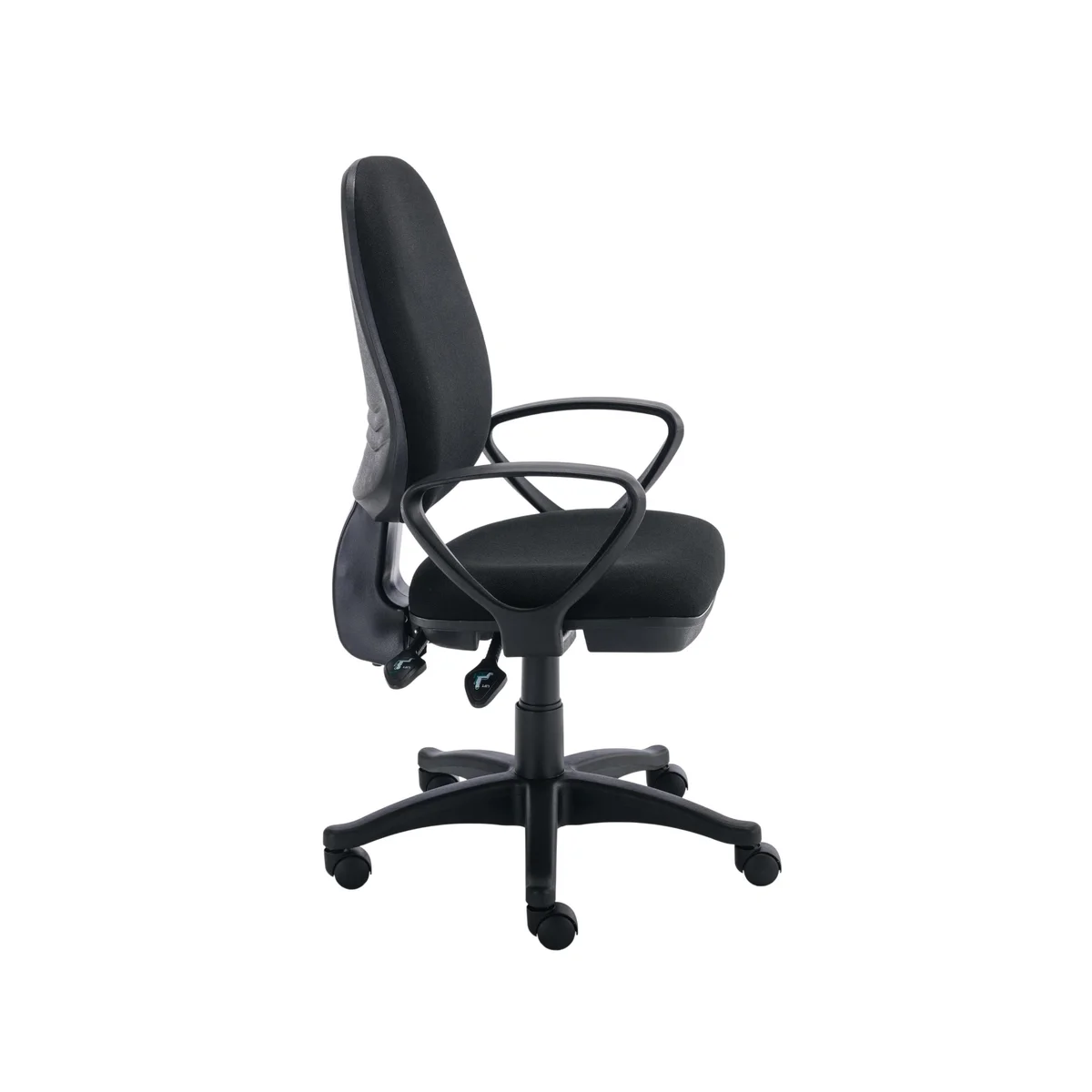 Astin Nesta Operator Chair with Fixed Arms 590x900x1050mm Black KF810947 - Image 2