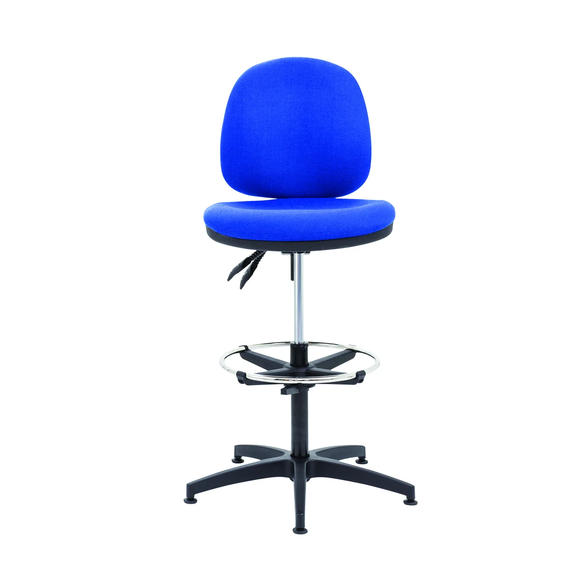 Arista Medium Back Draughtsman Chair 700x700x840-970mm Adjustable Footrest Blue KF815147 - Image 4