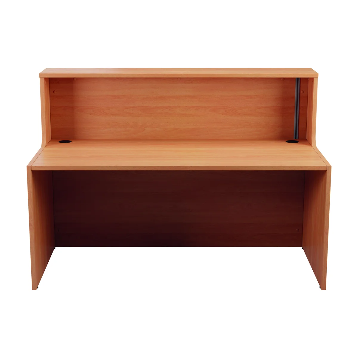 Jemini Reception Unit 1400x800x740mm Beech KF816265 - Image 2