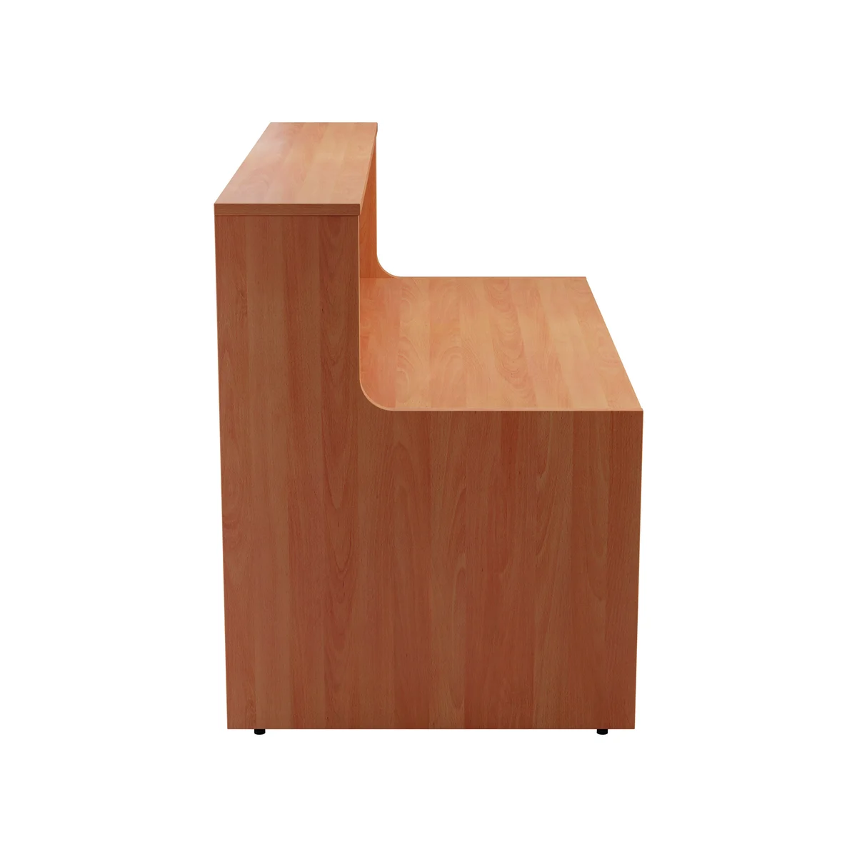 Jemini Reception Unit 1400x800x740mm Beech KF816265 - Image 3