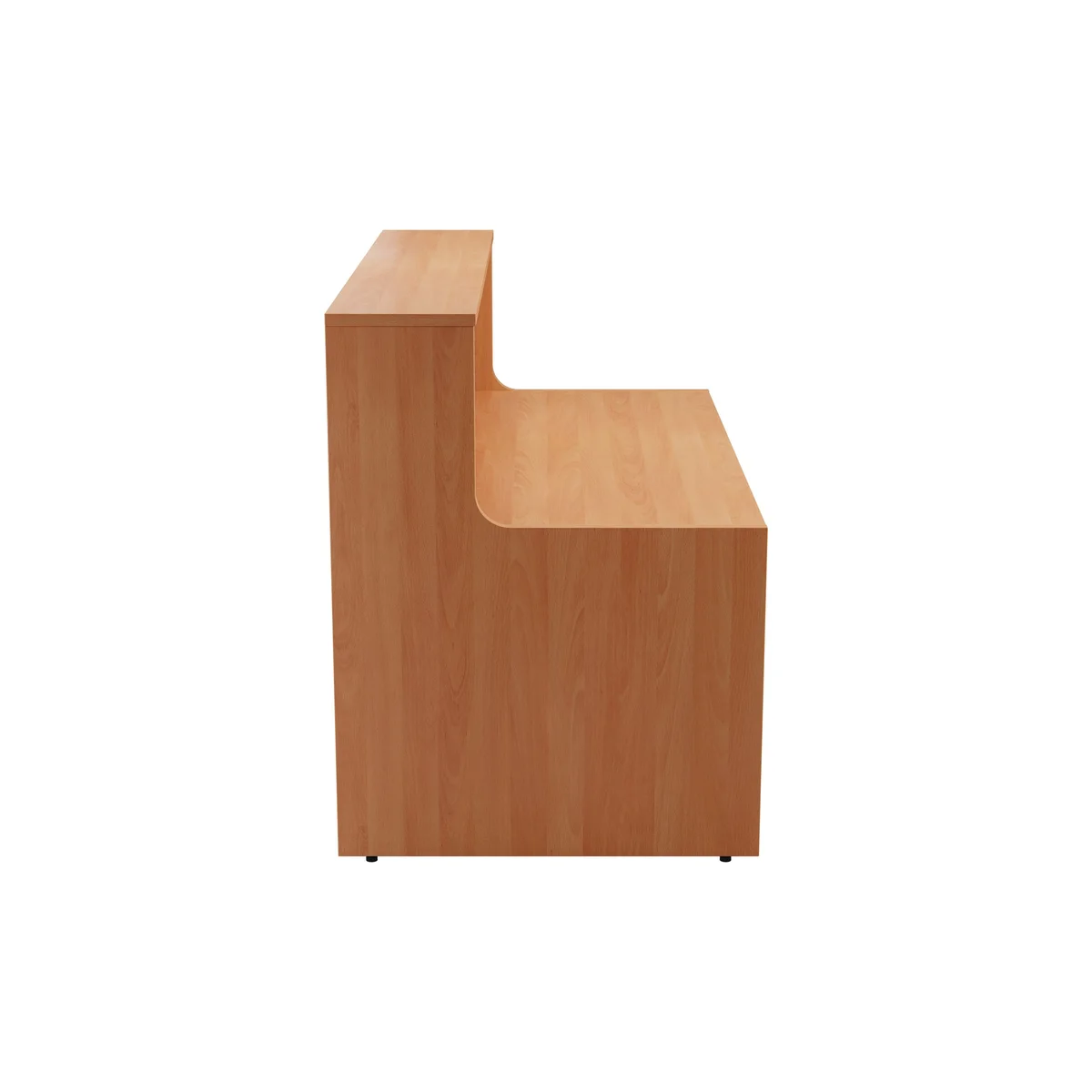 Jemini Reception Unit 1600x800x740mm Beech KF816302 - Image 2