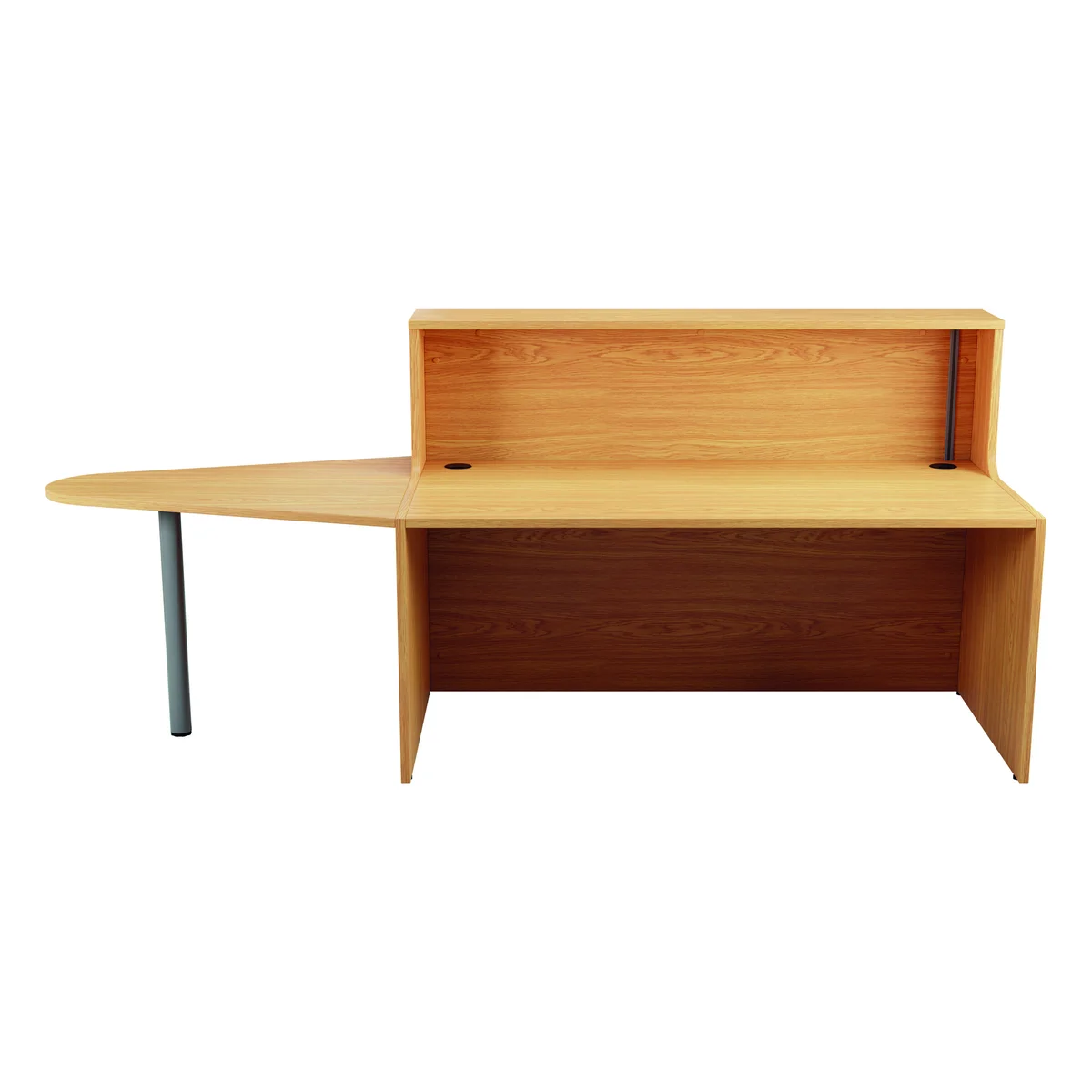 Jemini Reception Unit with Extension 1600x800x740mm Nova Oak KF816333 - Image 2