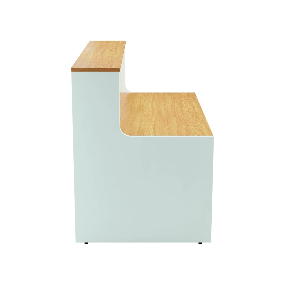 Jemini Reception Unit 1400x800x740mm Nova Oak/White KF816357 - Image 3