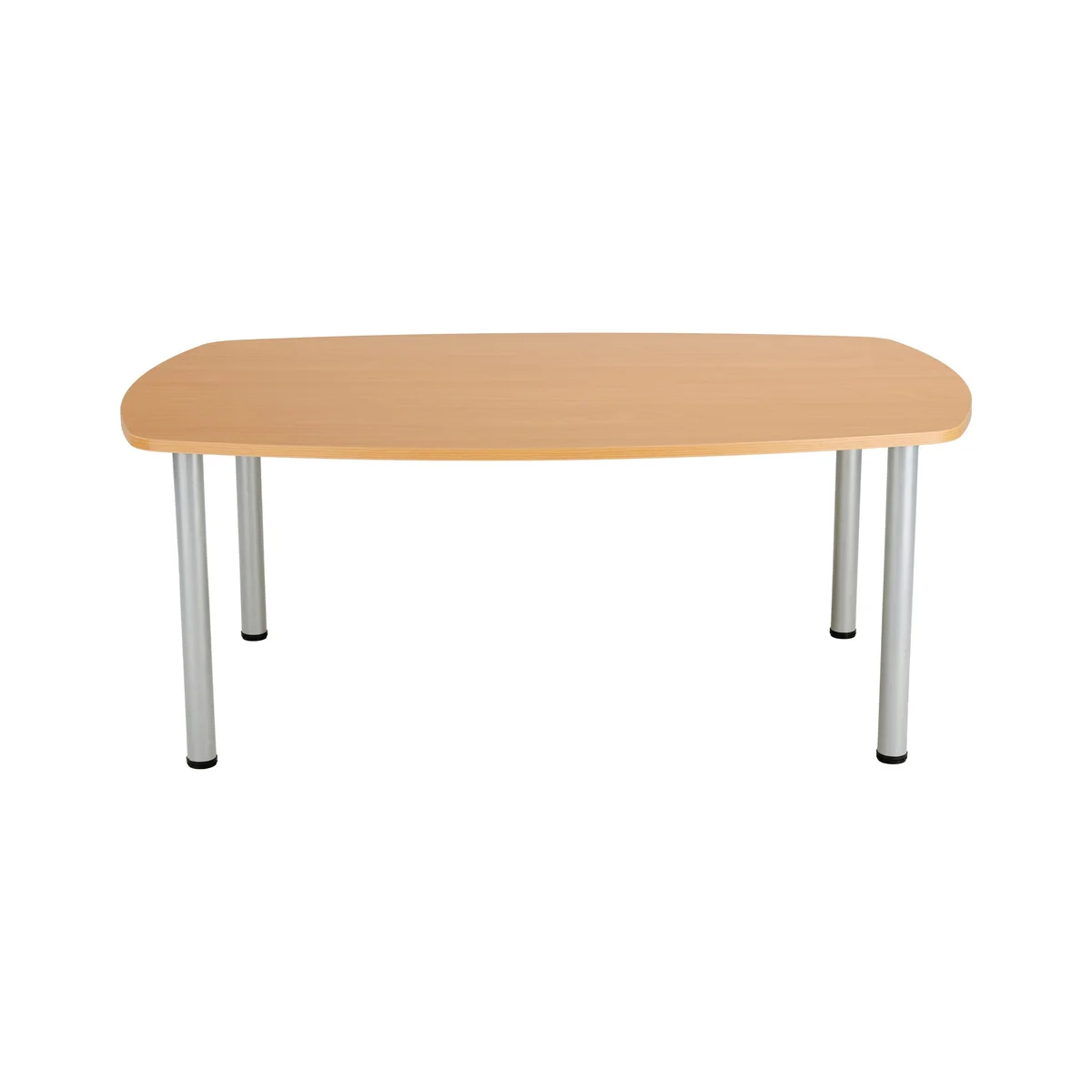 Jemini Boardroom Table 1800x1200x730mm Beech/Silver KF816500 - Image 2