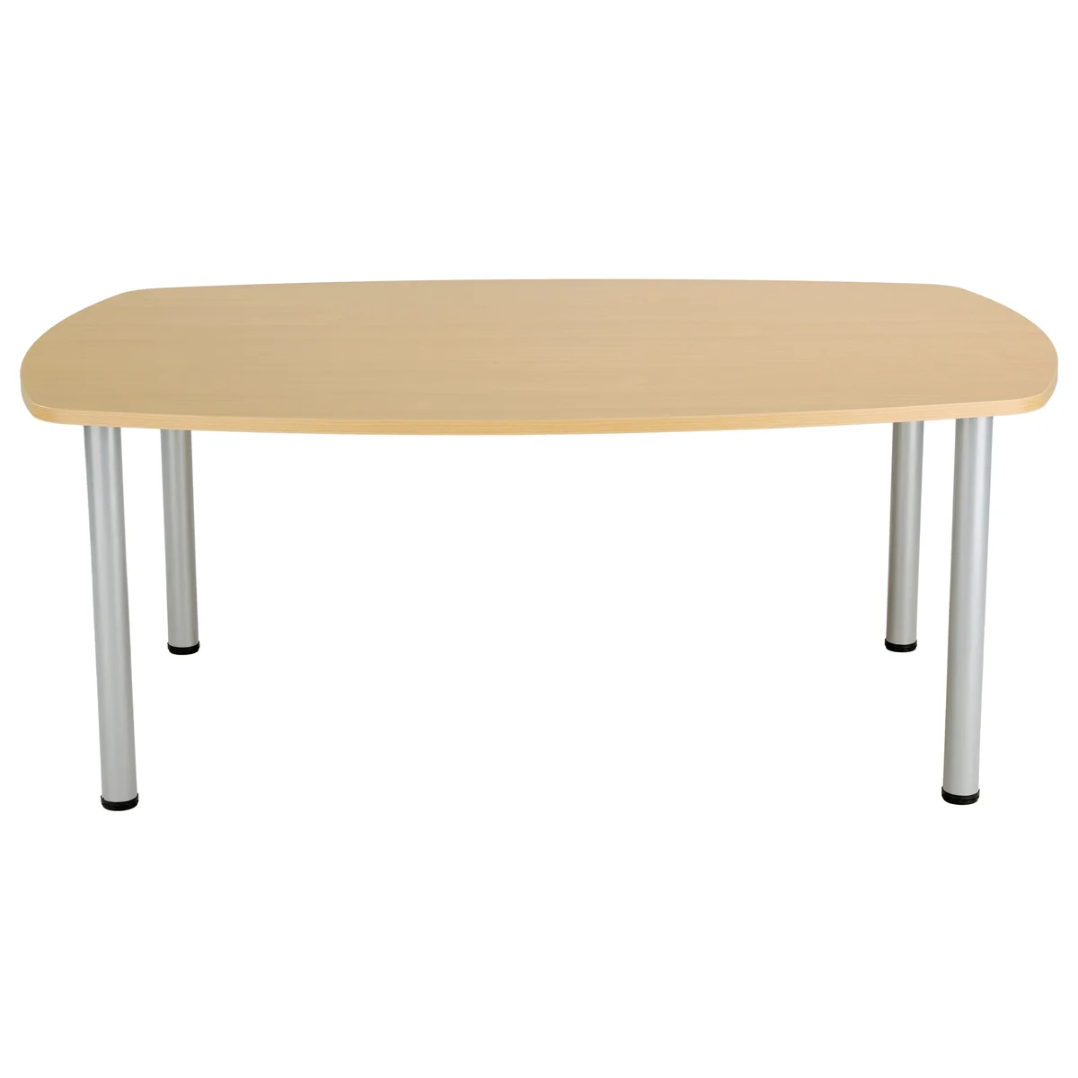 Jemini Boardroom Table 1800x1200x730mm Nova Oak/Silver KF816517 - Image 2