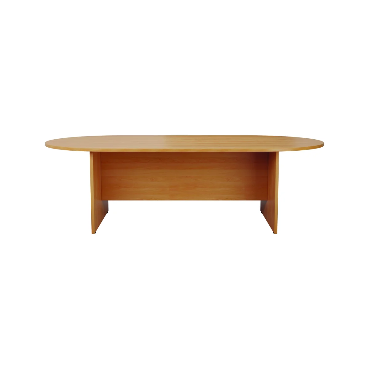 Jemini D-End Meeting Table 1800x1000x730mm Beech KF816684 - Image 4